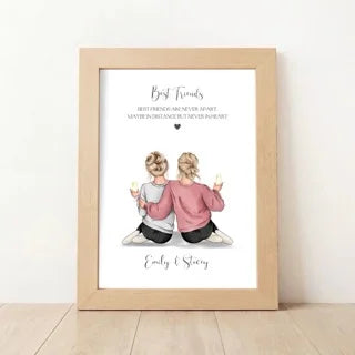 Personalised Best Friends Print