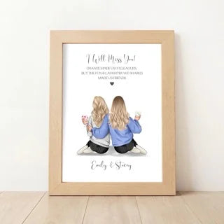 Personalised Work Colleague Print