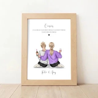 Personalised Cousin Print