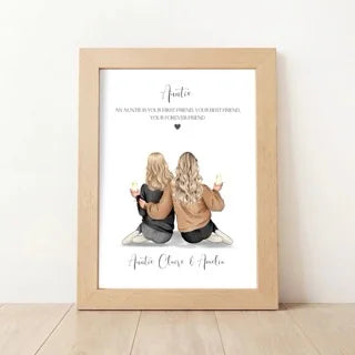 Personalised Auntie Print