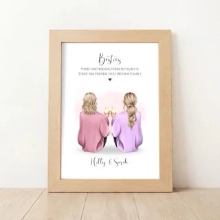 Personalised Besties Print