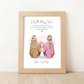 Custom 'We Will Miss You' Colleague Print