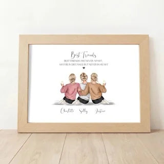 Personalised Best Friends Print