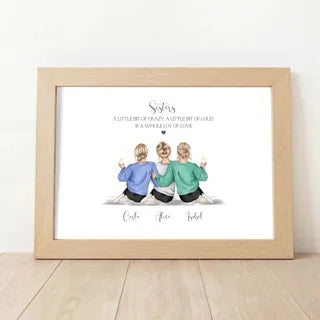 Personalised Sisters Print