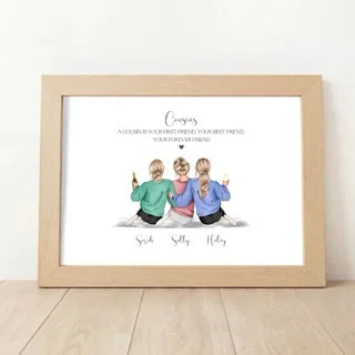Personalised Cousins Print