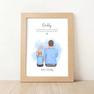 Personalised 'Love Heart Hands' Daddy Gift