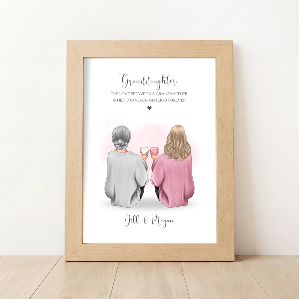 Granddaughter & Grandma Print