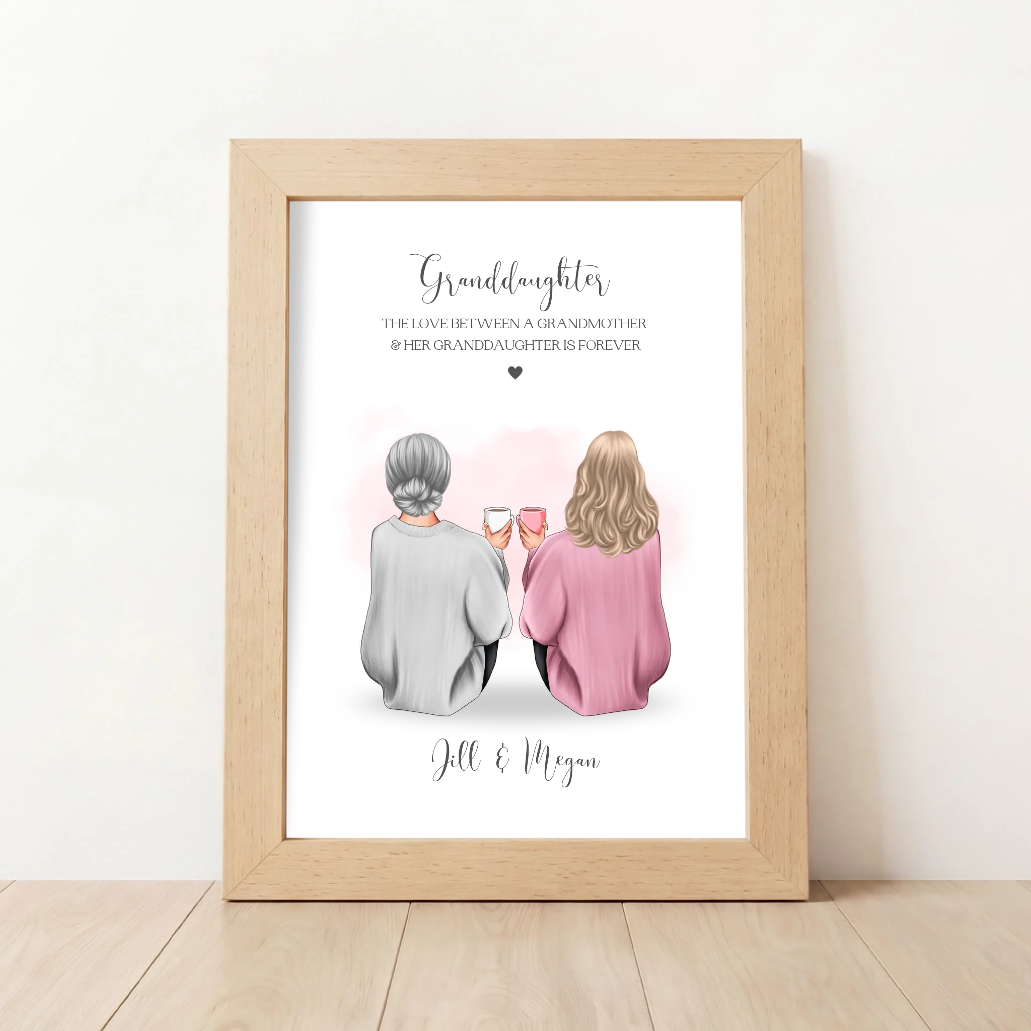 Granddaughter & Grandma Print