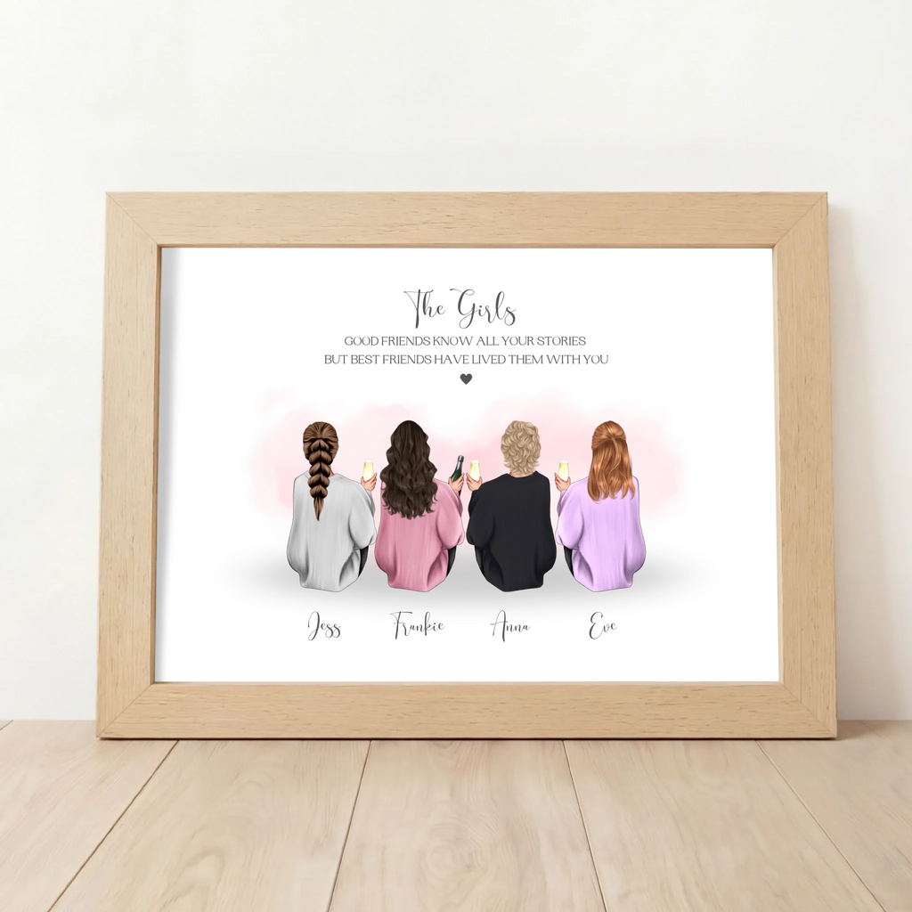 Custom 'The Girls' Friendship Print