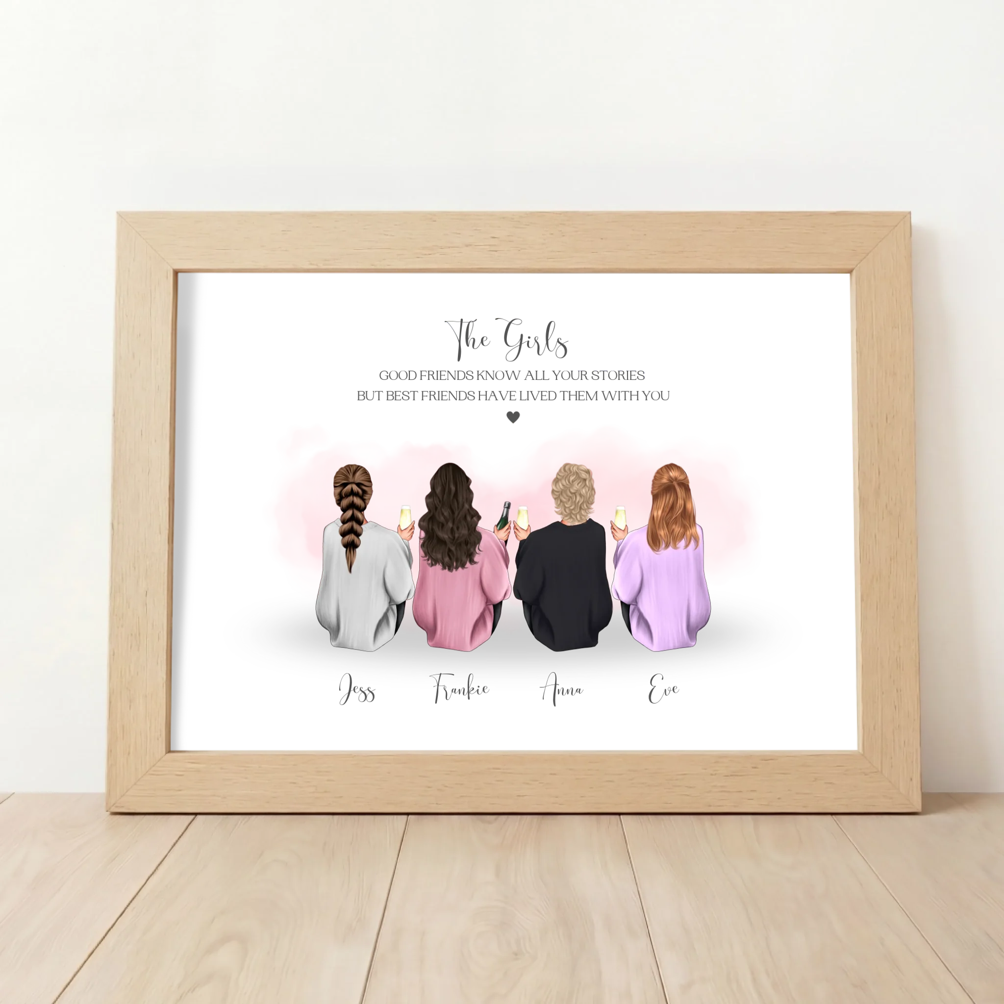 Custom 'The Girls' Friendship Print