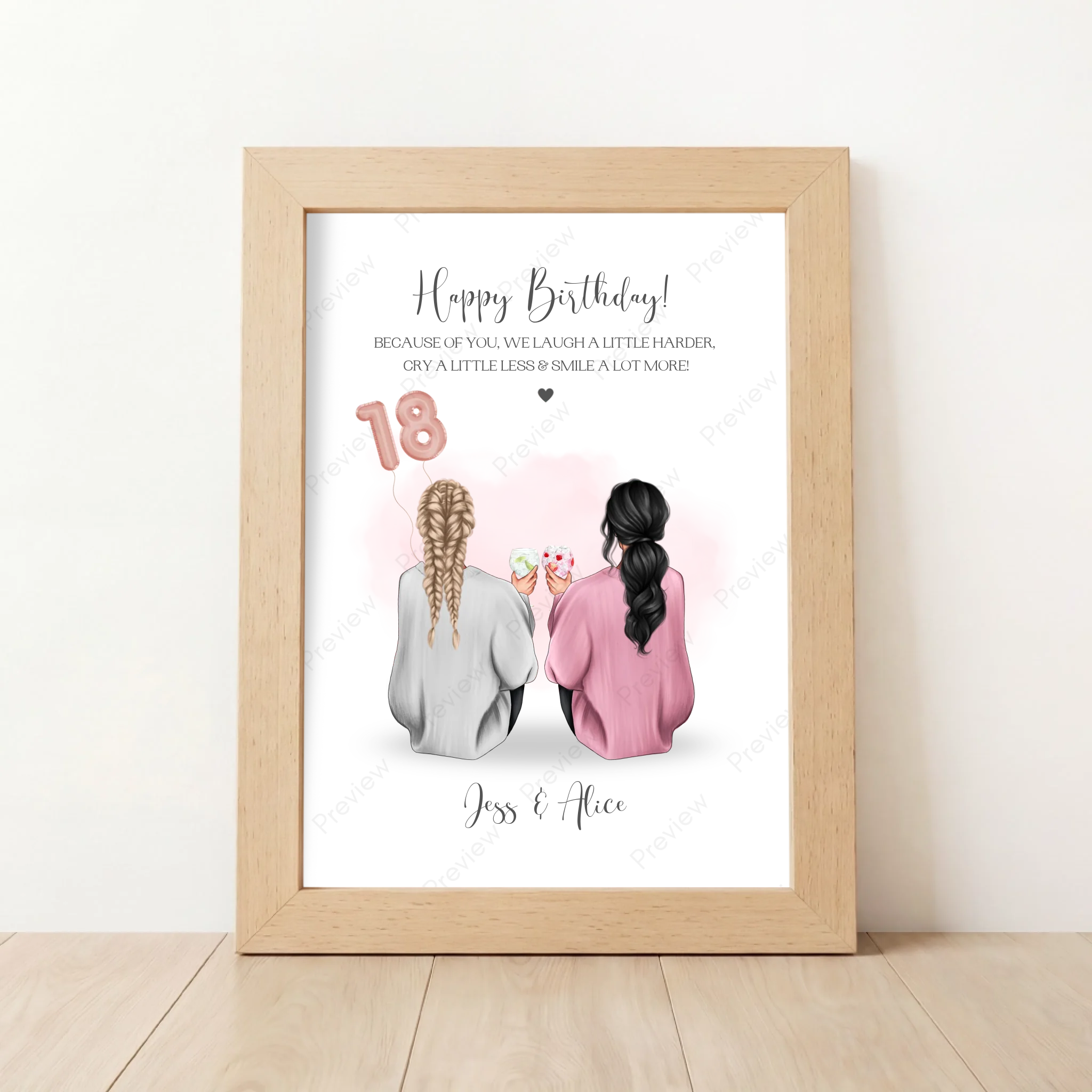 Custom 18th Birthday Gift