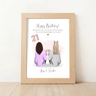 Best Friend 21st Birthday Gift