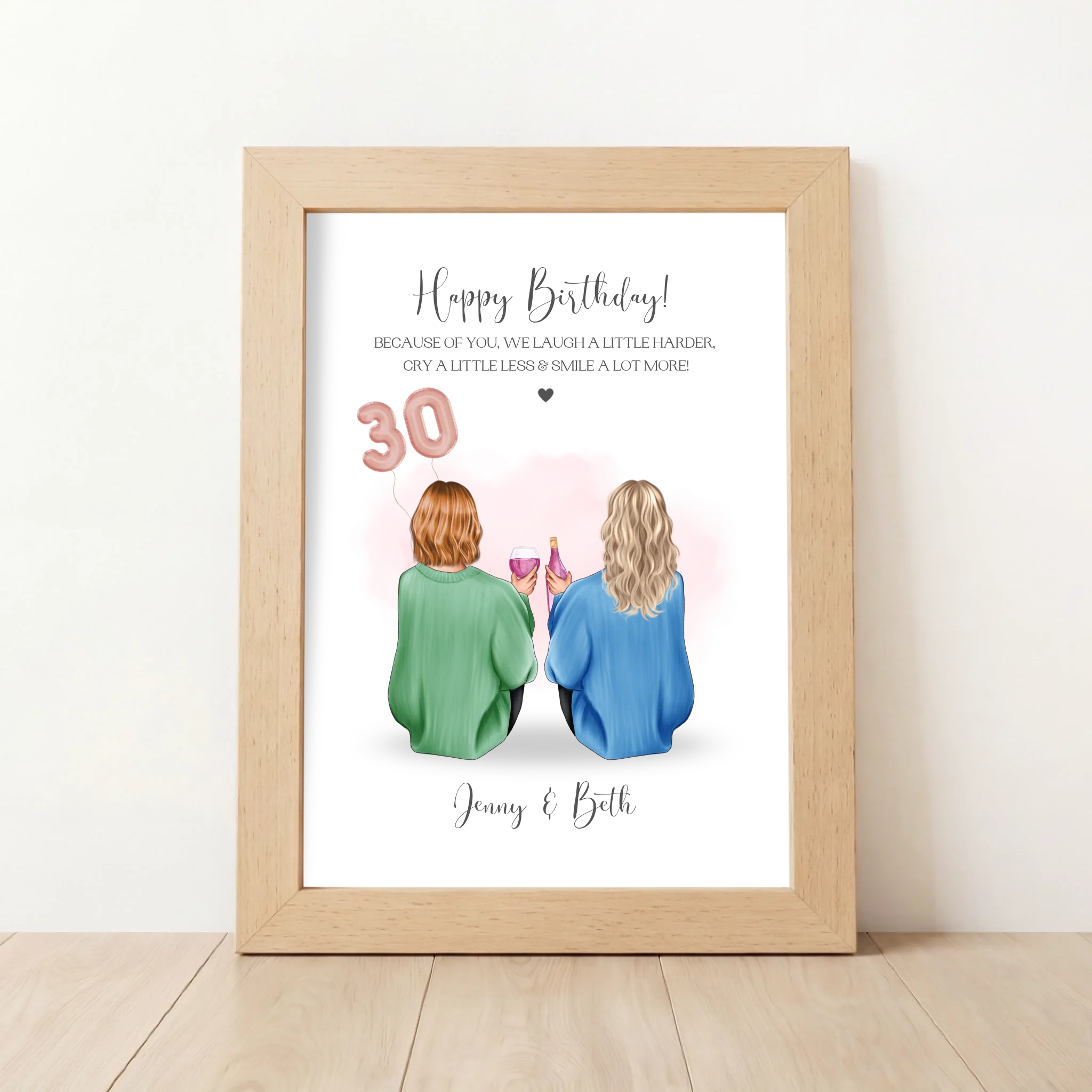 Personalised 30th Birthday Print