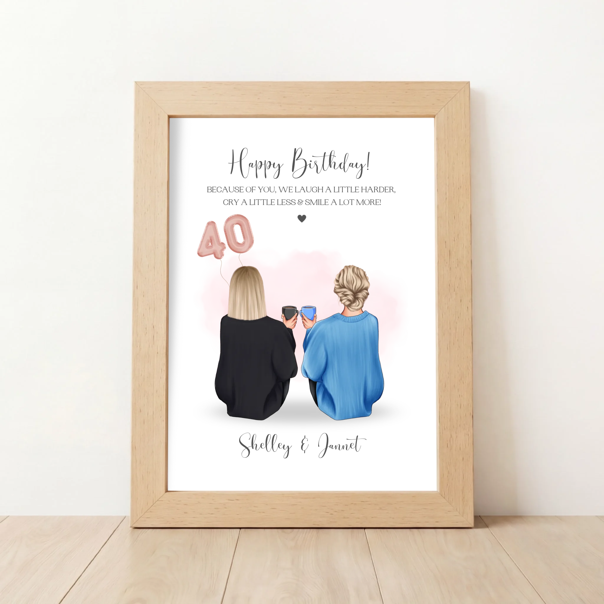 Personalised 40th Gift for Her