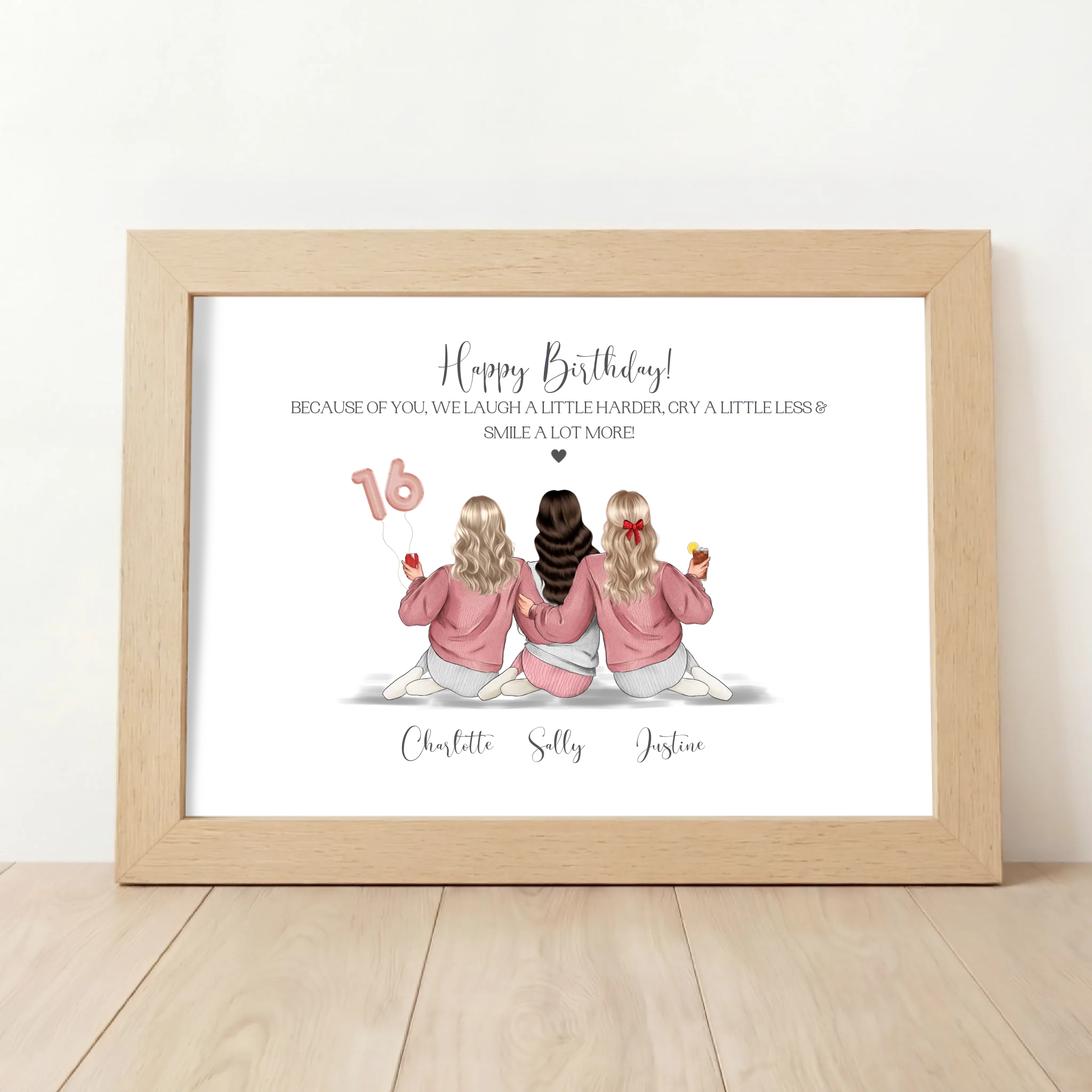 Custom Sweet 16 Group Gift for Her