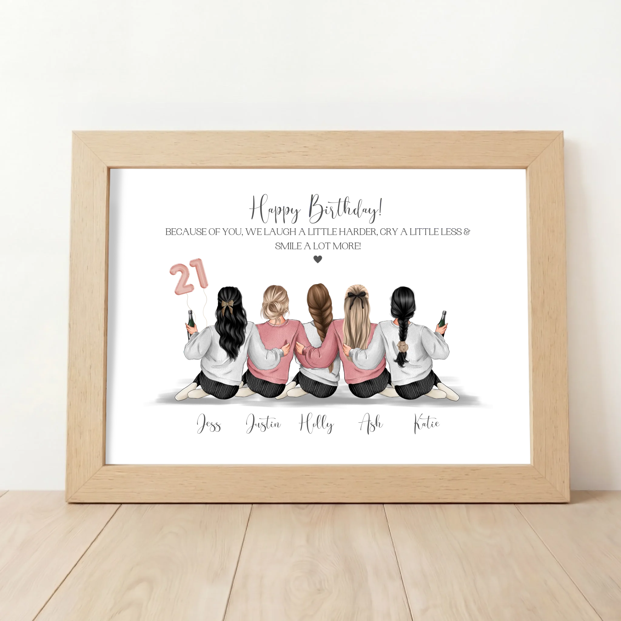 Custom Group Gift for 21st Birthday