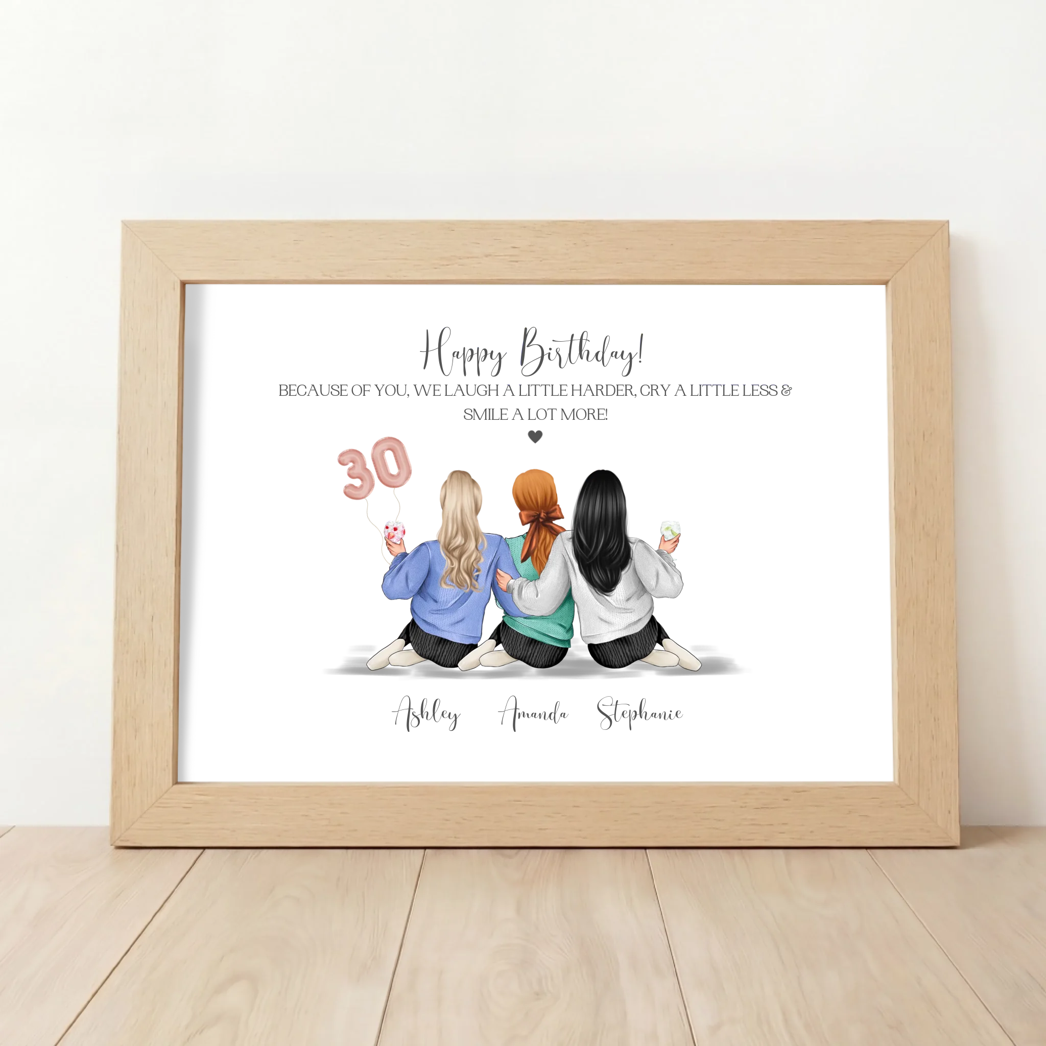 Custom Group 30th Birthday Gift