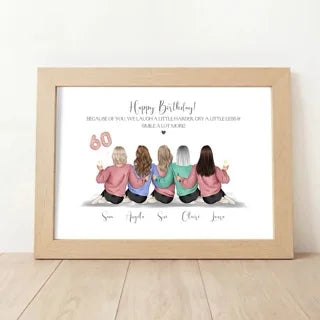 Personalised 60th Birthday Gift For Her
