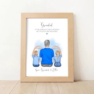 Custom Grandad and Grandchildren Gift