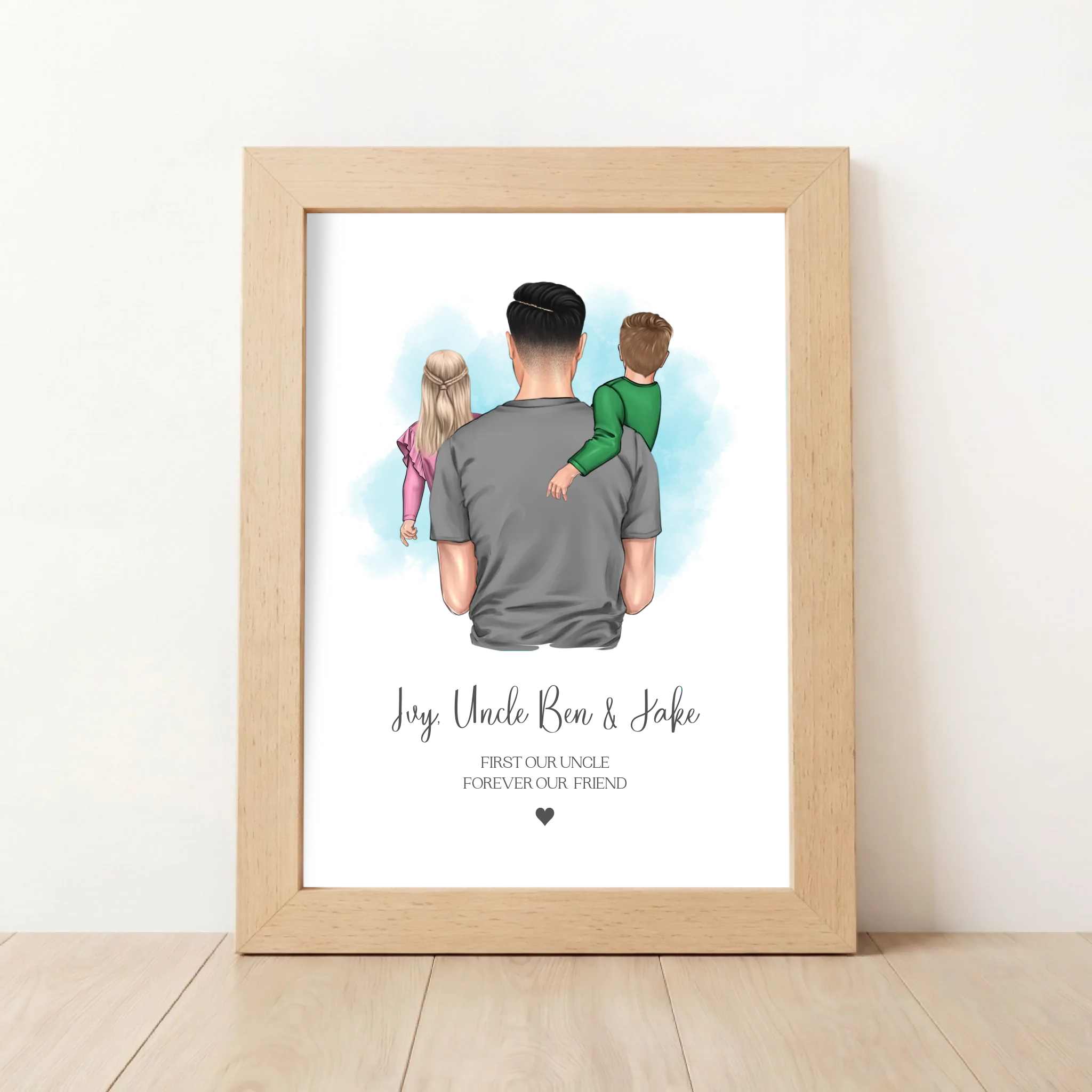 Custom Uncle Gift from Niece & Nephew