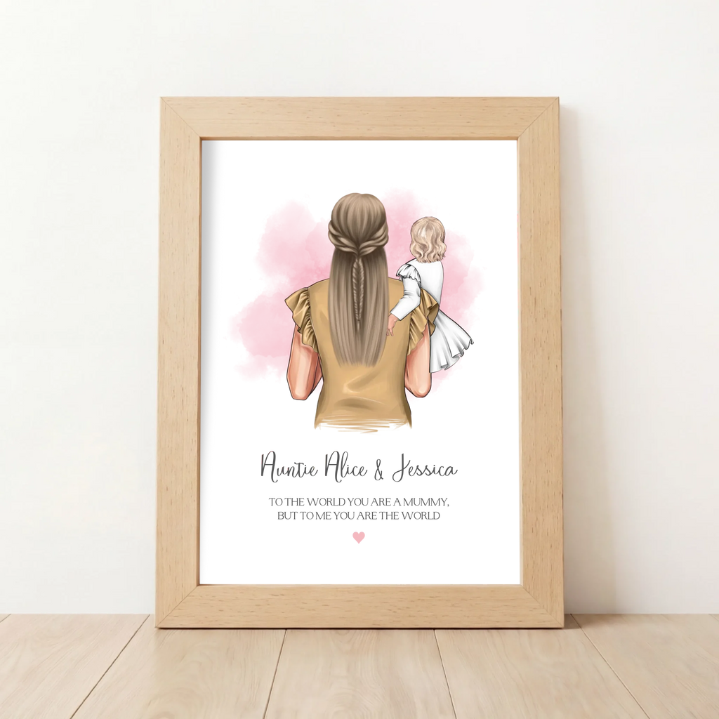 Custom Auntie & Niece Gift