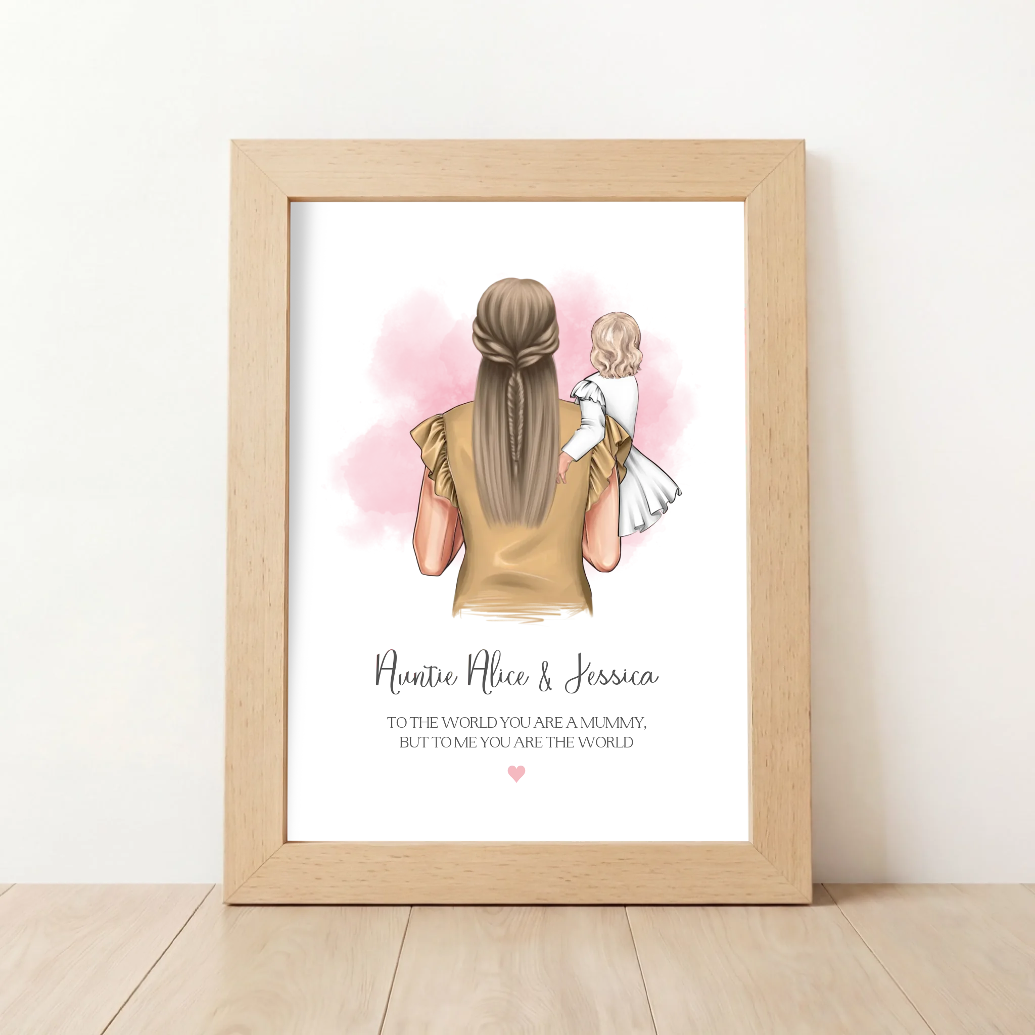 Custom Auntie & Niece Gift