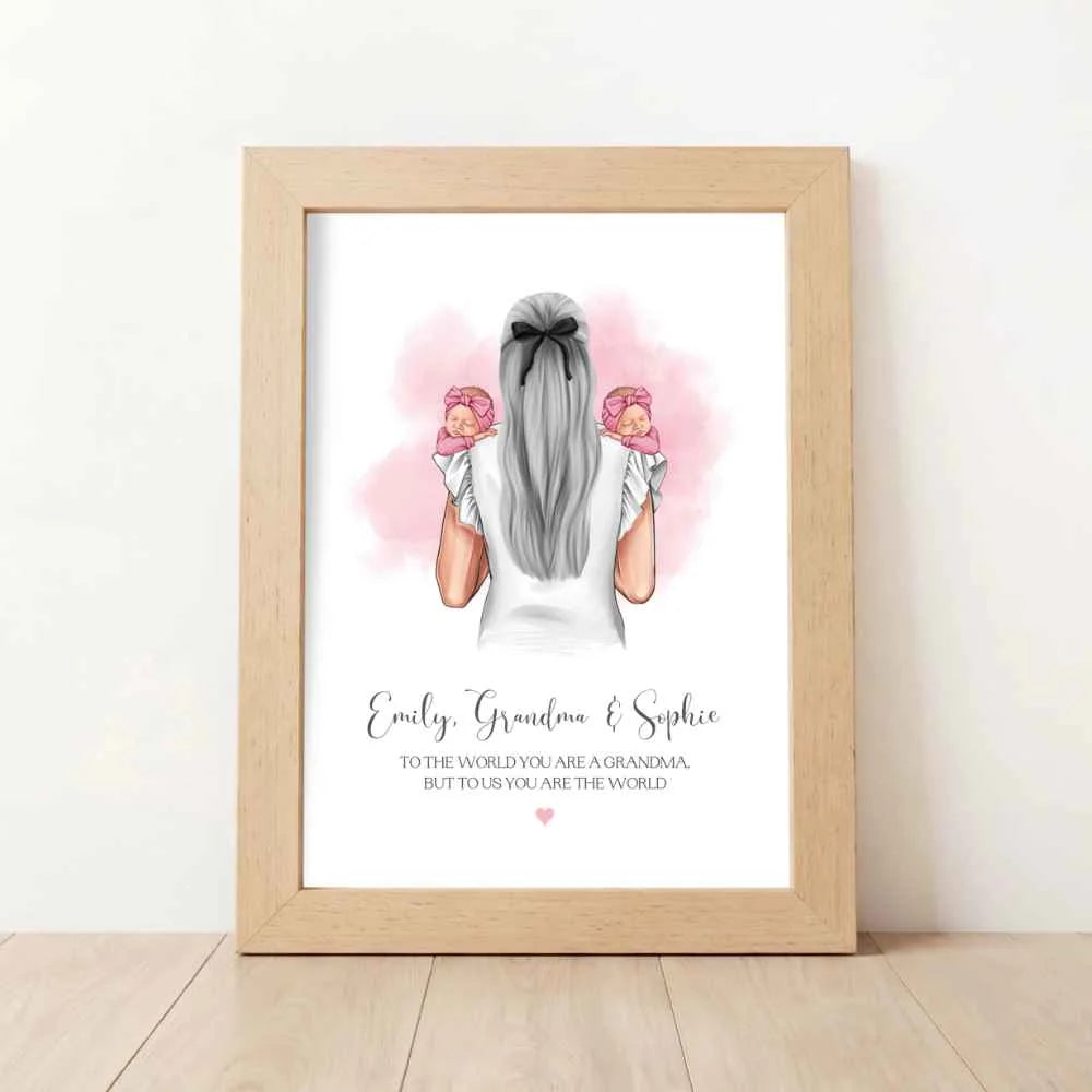 Personalised Gift for Grandma from Twins