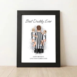 Personalised Birthday Football Print for Daddy