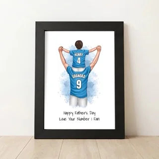 Personalised Football Fans Fathers Day Gift for Grandad