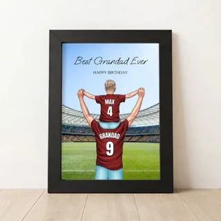 Personalised Football Fans Birthday Gift For Grandad