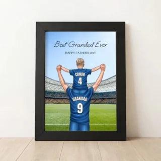 Personalised Soccer Fans Father's Day Gift For Grandad