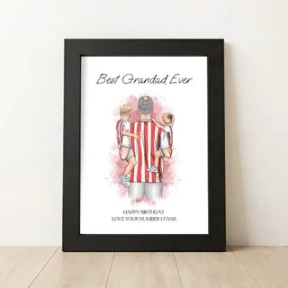 Personalised Football Fan Birthday Gift From Grandchildren