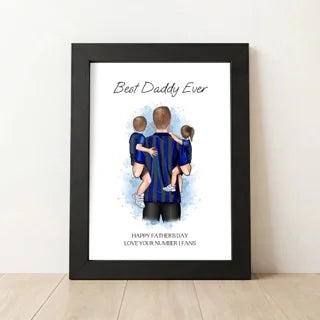 Personalised 'Best Daddy Ever' Football Father's Day Gift