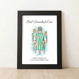 Personalised 'Best Grandad Ever' Football Father's Day Gift