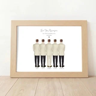 Personalised Groomsman Print
